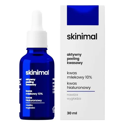 Skinimal Aktywny peeling kwasowy `Kwas mlekowy 10%, kwas hialuronowy`
