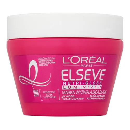 L'Oreal Paris Elseve, Nutri-Gloss Luminizer, Maska do włosów normalnych i pozbawionych blasku