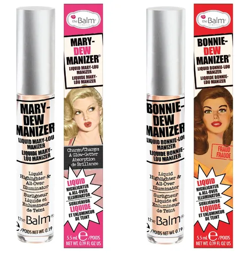 The Balm Mary-Dew Manizer & Bonnie-Dew Manizer, Liquid Highlighter (Rozświetlacz w płynie) - 1