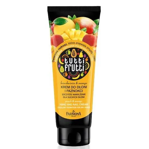 Tutti Frutti Brzoskwinia i mango, Krem do dłoni i paznokci - 1