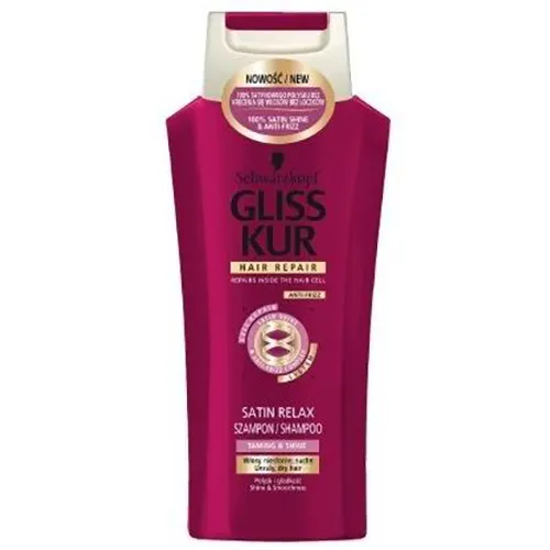 Schwarzkopf Gliss Satin Relax, Szampon regeneracyjno - wygładzający