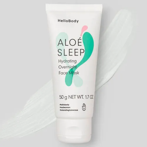 HelloBody Aloe Sleep, Hydrating Overnight Face Mask (Nawilżająca maska do twarzy na noc)