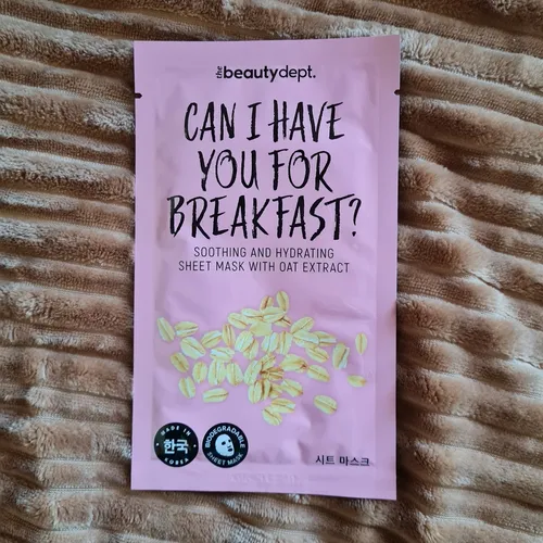 The Beauty Dept. Can I Have You For Breakfast?, Soothing and Hydrating Sheet Mask with Oat Extract (Kojąca i nawilżająca maska w płachcie)
