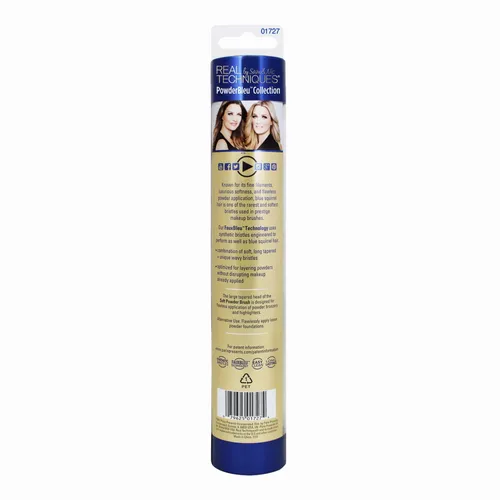 Real Techniques PowderBleu Collection, Soft Powder Brush B01 (Pędzel do pudru, bronzera i rozświetlacza) - 4