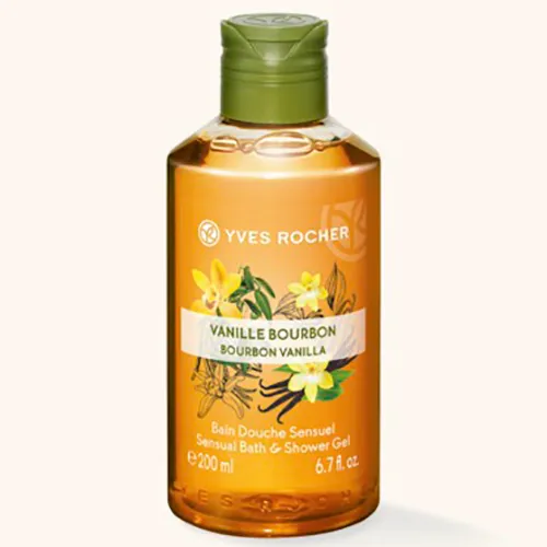 Yves Rocher Les Plasiris Nature, Bain Douche Sensuel Vanille Bourbon (Zmysłowy żel pod prysznic i do kąpieli 'Wanilia') - 1