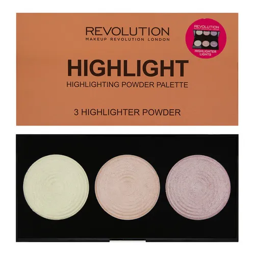Revolution Beauty (Makeup Revolution) Highlight, Highlighting Powder Palette (Paleta pudrów rozświetlających do twarzy)