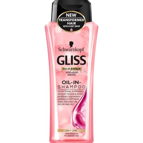 Schwarzkopf Gliss Oil - In - Shampoo Light Care with Rose Oil (Szampon z olejkiem z róży do włosów normalnych)