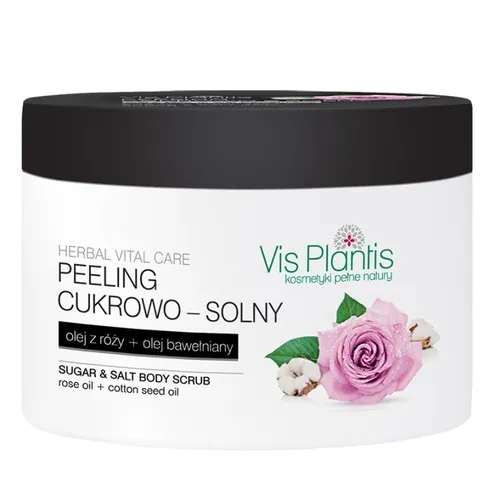 Vis Plantis Peeling cukrowo - solny `Olej z róży + olej bawełniany` - 3
