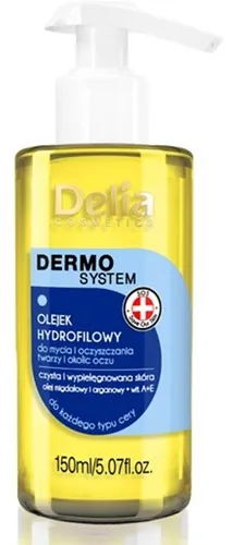Delia Dermo System,  Olejek hydrofilowy do mycia i oczyszczania twarzy i okolic oczu