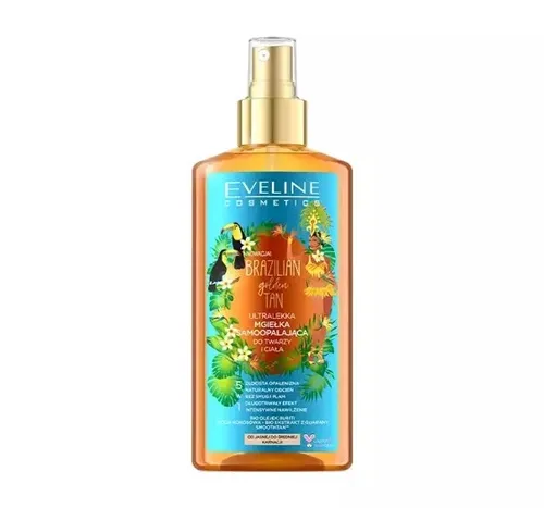 Eveline Cosmetics Brazilian Body, Ultralekka mgiełka samoopalająca do twarzy i ciała 5w1