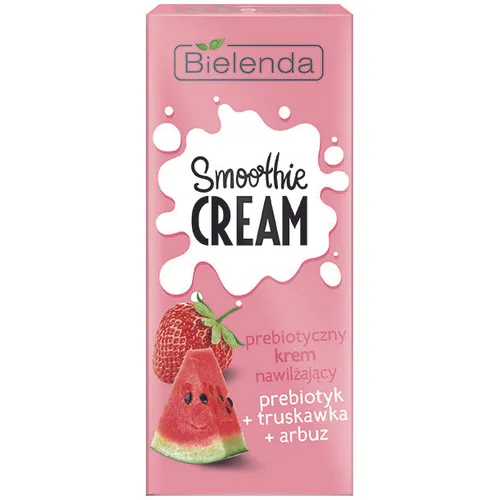 Bielenda Smoothie Cream, Prebiotyczny krem nawilżający `Prebiotyk + truskawka + arbuz` - 1