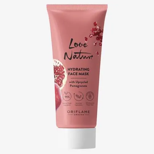 Oriflame Love Nature, Hydrating Face Mask with Upcycled Pomegranate (Nawilżająca maseczka do twarzy z granatem z upcyklingu)