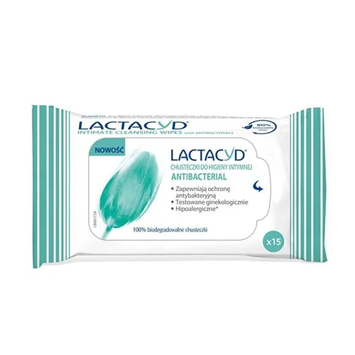 Lactacyd Antybakteryjne chusteczki do higieny intymnej