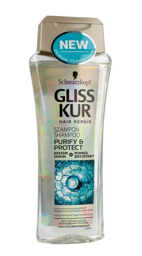 Schwarzkopf Gliss Purify & Protect, Szampon do włosów przeciążonych i przetłuszczających - 2