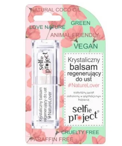 Selfie Project #NatureLover, Krystaliczny balsam regenerujący do ust