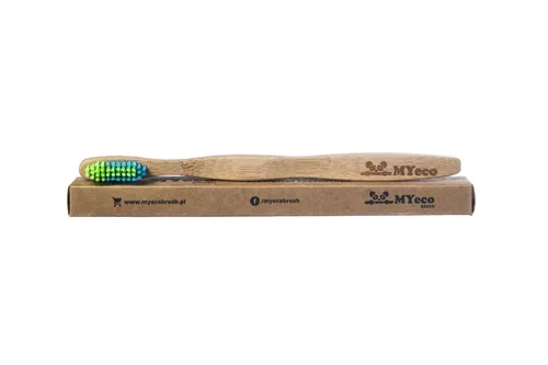 MyEcoBrush Bamboo Adult Flat, Bambusowa szczoteczka do zębów  dla dorosłych - 2