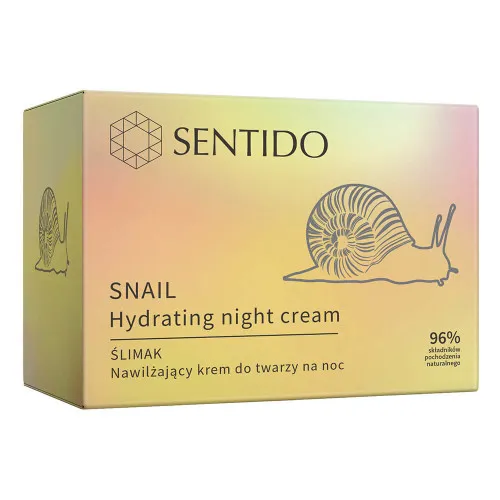 Sentido Snail, Hydrating Night Cream (Nawilżający krem do twarzy na noc `Ślimak`)