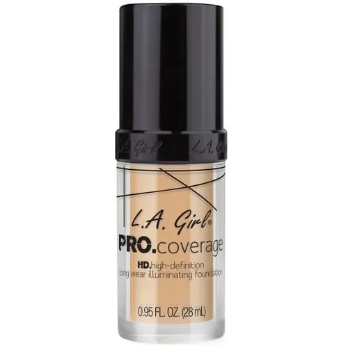 L.A. Girl PRO.Coverage, High - Definition Long Wear Illuminating Liquid Foundation (Podkład  HD do twarzy)
