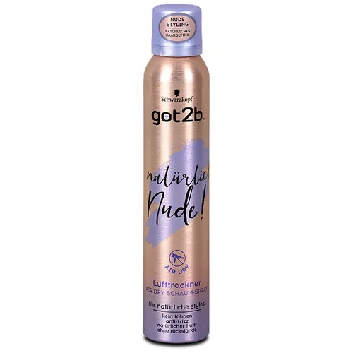 Got2b #Oh My Nude! Air Does It, Air Dry Foam Spray (Pianka do włosów w sprayu)