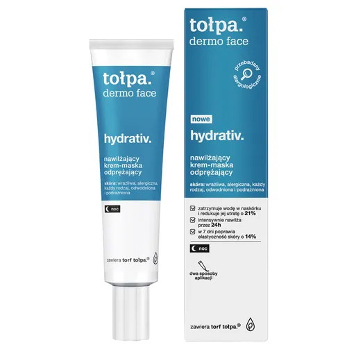 Tołpa Dermo Face, Hydrativ, Nawilżający krem-maska odprężający (stara wersja)