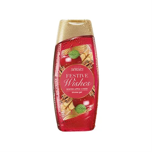 Avon Festive Wishes, Winter Apple Cheer Shower Gel (Żel pod prysznic o zapachu jabłka z cynamonem) - 2
