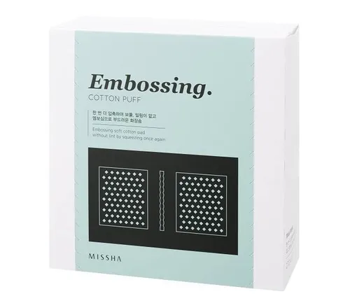 Missha Embossing Cotton Puff (Organiczne płatki kosmetyczne)
