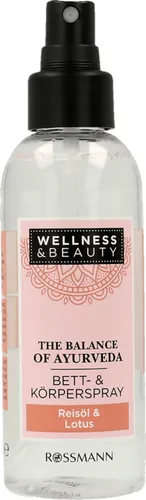 Wellness & Beauty The Balance of Ayurveda, Bett- & Körperspray (Spray do pościeli i ciała `Olej ryżowy & kwiat lotosu`)