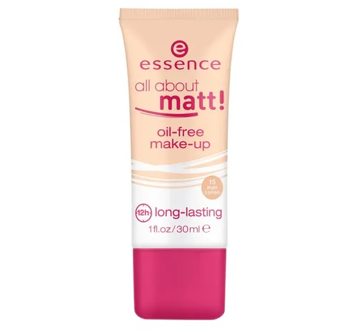 Essence All About Matt!, Oil - Free Make - Up (Podkład matujący do twarzy)