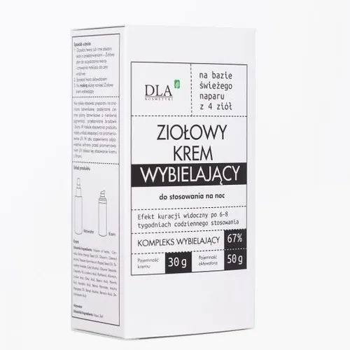 Kosmetyki DLA Ziołowy krem wybielający