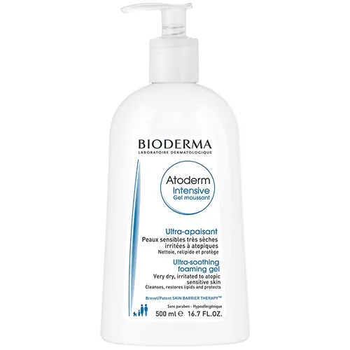Bioderma Atoderm, Intensive Gel Moussant (Żel oczyszczający i natłuszczający do skóry atopowej) - 3