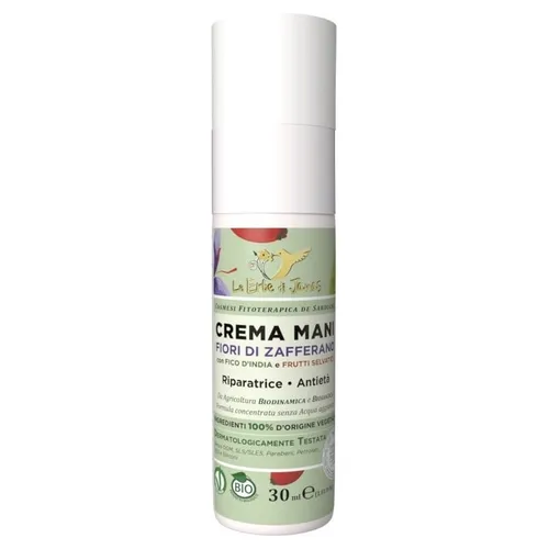 Le Erbe di Janas Crema Mani ai Fiori di Zafferano e Fico d'India (Krem do rąk `Kwiat szafranu i opuncja figowa`)