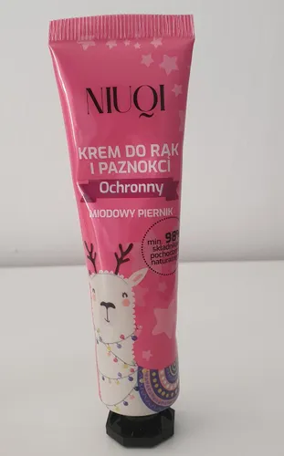 Niuqi Krem do rąk i paznokci ochronny `Miodowy piernik`