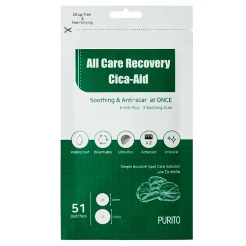 Purito Seoul All Care Recovery Cica-Aid (Plastry cica na Nnedoskonałości)