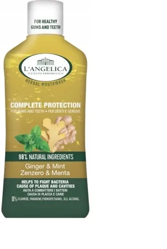 L'Angelica Complete Protection Ginger & Mint Mouthwash (Płyn do płukania jamy ustnej)