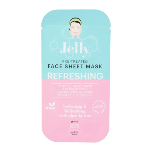 Action Jelly, Pre-Treated, Face Sheet Mask, Refreshing (Żelowa maseczka do twarzy)