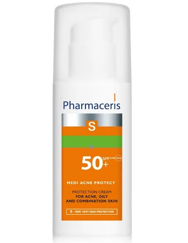 Pharmaceris S Medi Acne Protect, Krem - żel ochronny dla skóry trądzikowej, mieszanej i tłustej SPF 50+ - 2