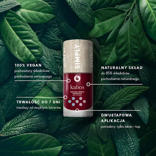 Kabos Cosmetics Simply Natural Origin Vegan Eco Nail Polish (Lakiery naturalnego pochodzenia) - 2