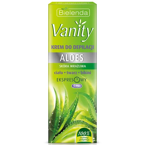 Bielenda Vanity, Krem do depilacji `Aloes` do skóry wrażliwej