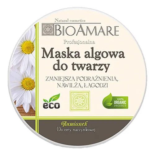 Bioamare Maska algowa do twarzy z rumiankiem