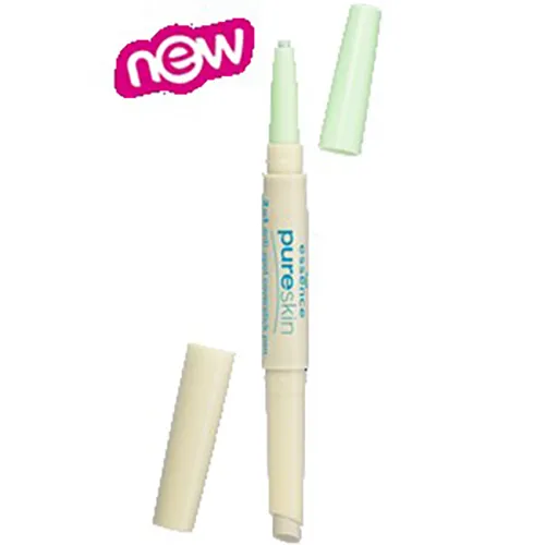 Essence Pure Skin, 2 in 1 Anti - Spot Coverstick Pen (Automatyczny korektor 2 w 1)