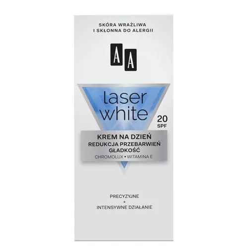 AA Laser White, Day Cream SPF 20 (Krem na dzień 'Redukcja przebarwień + wygładzenie') - 1