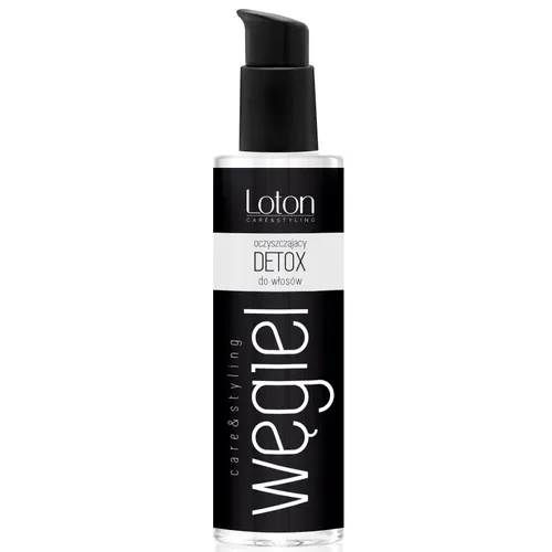 Loton Care & Styling, Węgiel, Oczyszczający detox do włosów z aktywnym węglem  maska