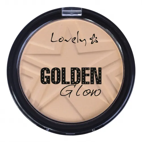 Lovely Golden Glow (Rozświetlający bronzer do twarzy [Puder rozświetlający z drobinkami]) - 2