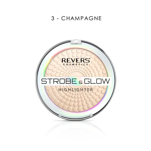 Revers Cosmetics Strobe & Glow Highlighter (Puder rozświetlający) - 3