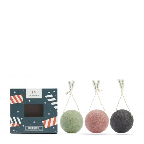 The Body Shop Buff & Smooth Konjac Sponge Collection (Kolekcja gąbek z korzenia Konjac)