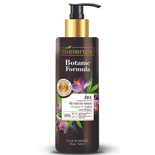 Bielenda Botanic Formula, Żel do mycia twarzy `Olej z konopi + szafran`