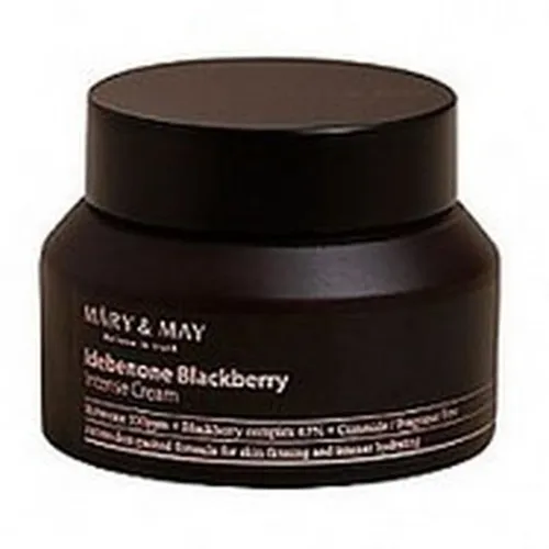 Mary & May Idebenone + Blackberry Complex Intensive Total Care Cream (Wielofunkcyjny krem ​​z kompleksem jeżynowym i idebenonem)