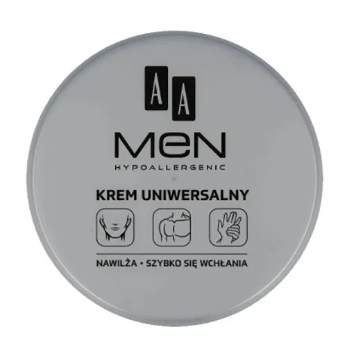 AA Men, Hypoallergenic, Krem uniwersalny do twarzy, dłoni, ciała