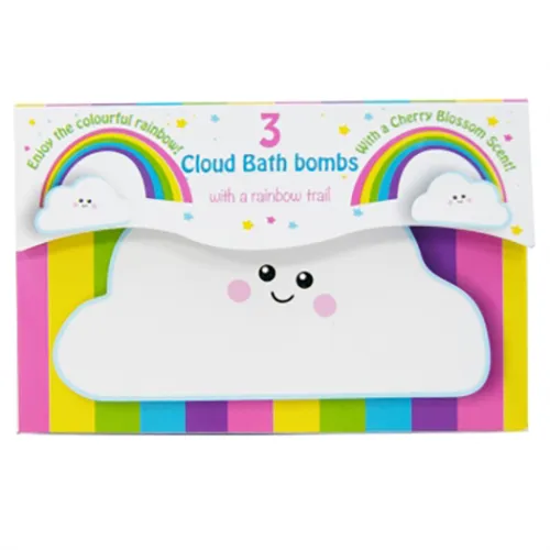 Mini-U Rainbow Cloud Bath Bombs (Tęczowe  chmurki do kąpieli dla dzieci) - 2