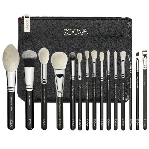 Zoeva Luxe Complete Set (Zestaw 15 pędzli do makijażu twarzy z kosmetyczką) - 1